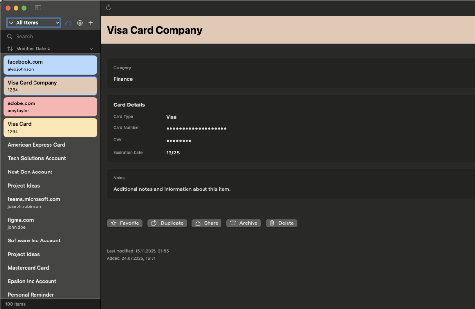 PalePass App Screenshot